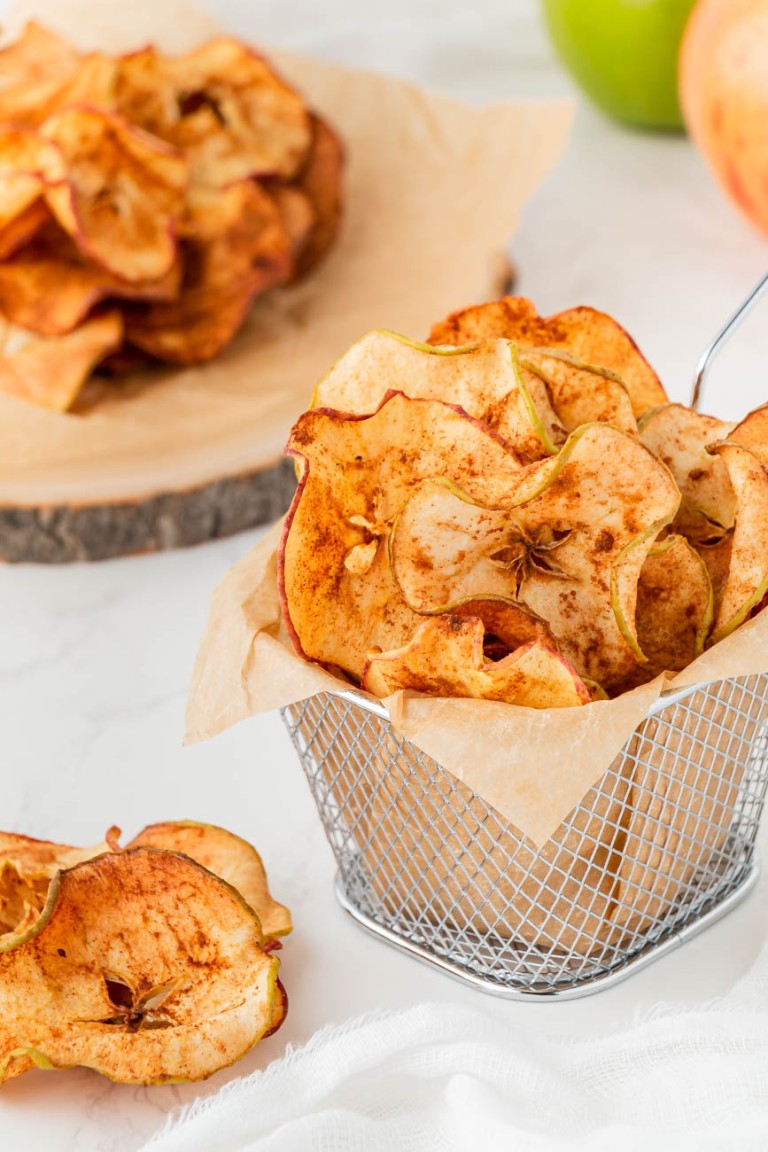 3 Ingredient Air Fryer Apple Chips