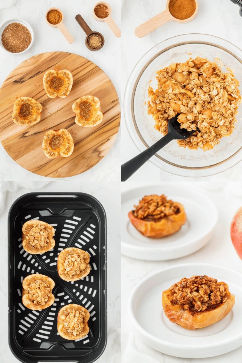 steps to make air fryer baked apples