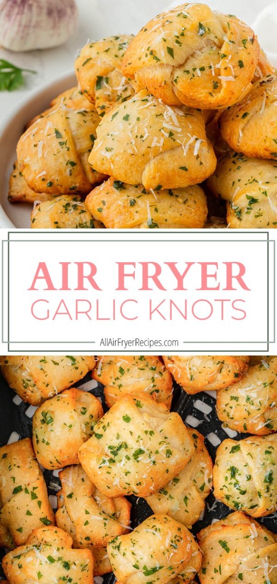 air fryer garlic knots long pin