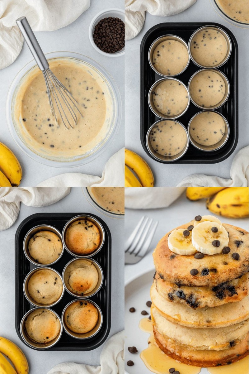 steps for how to make air fryer pancakes
