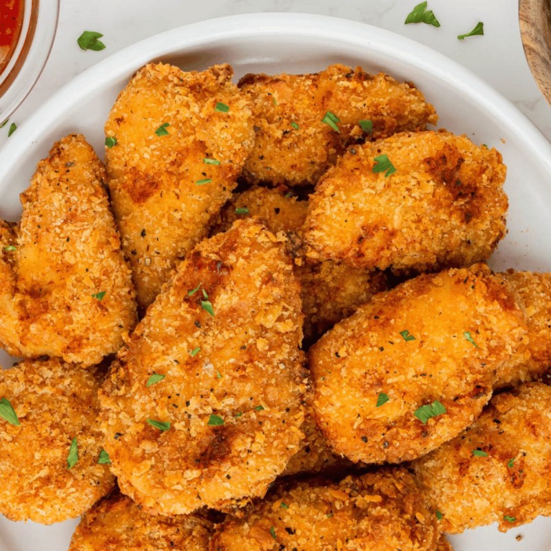 Crispy Air Fryer Chicken Nuggets Recipe - Allairfryerrecipes.com