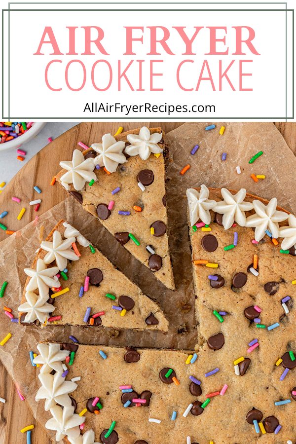 Air Fryer Cookie Cake - allairfryerrecipes.com