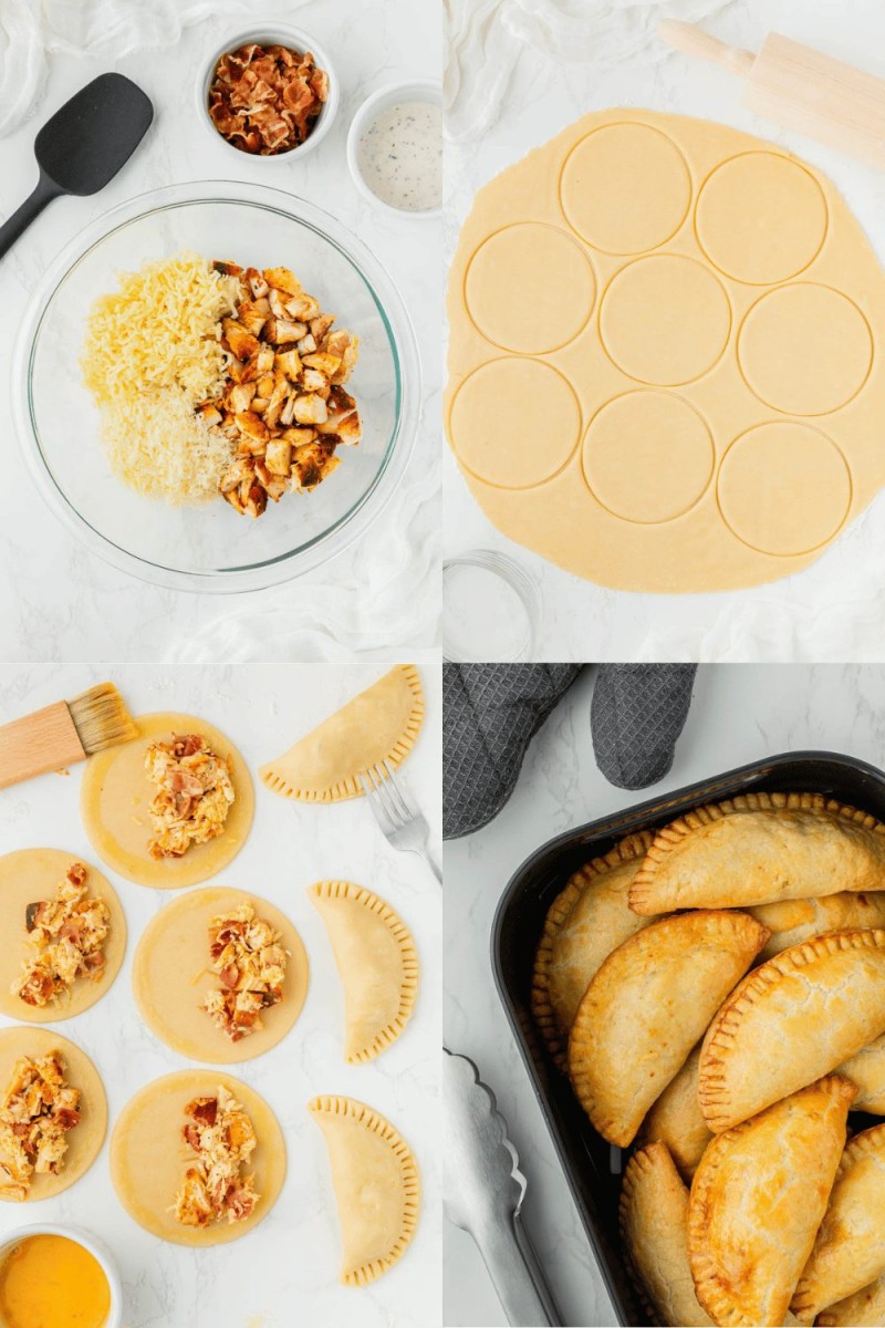 steps for how to make air fryer empanadas