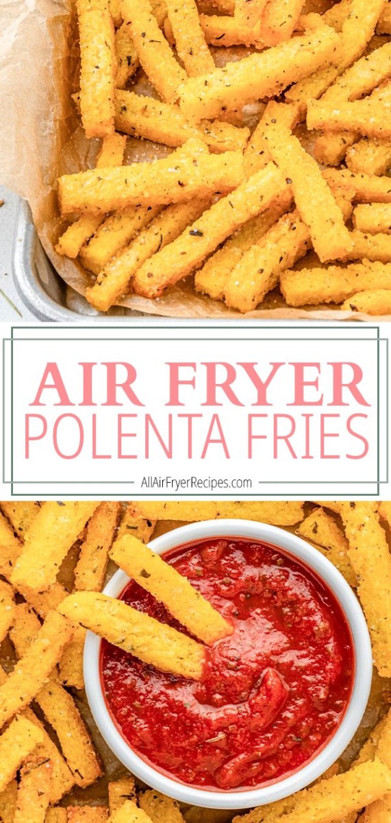 air fryer polenta fries pinterest pin