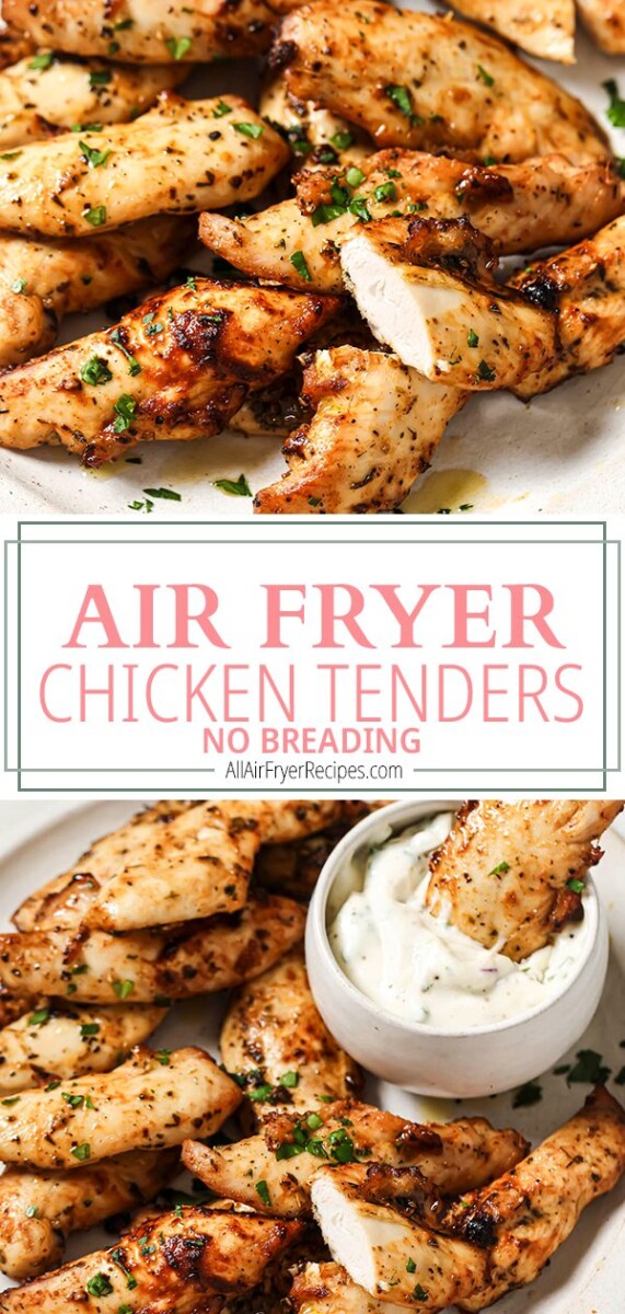 air fryer chicken tenders no breading pinterest long pin