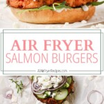 air fryer salmon burgers pinterest long pin