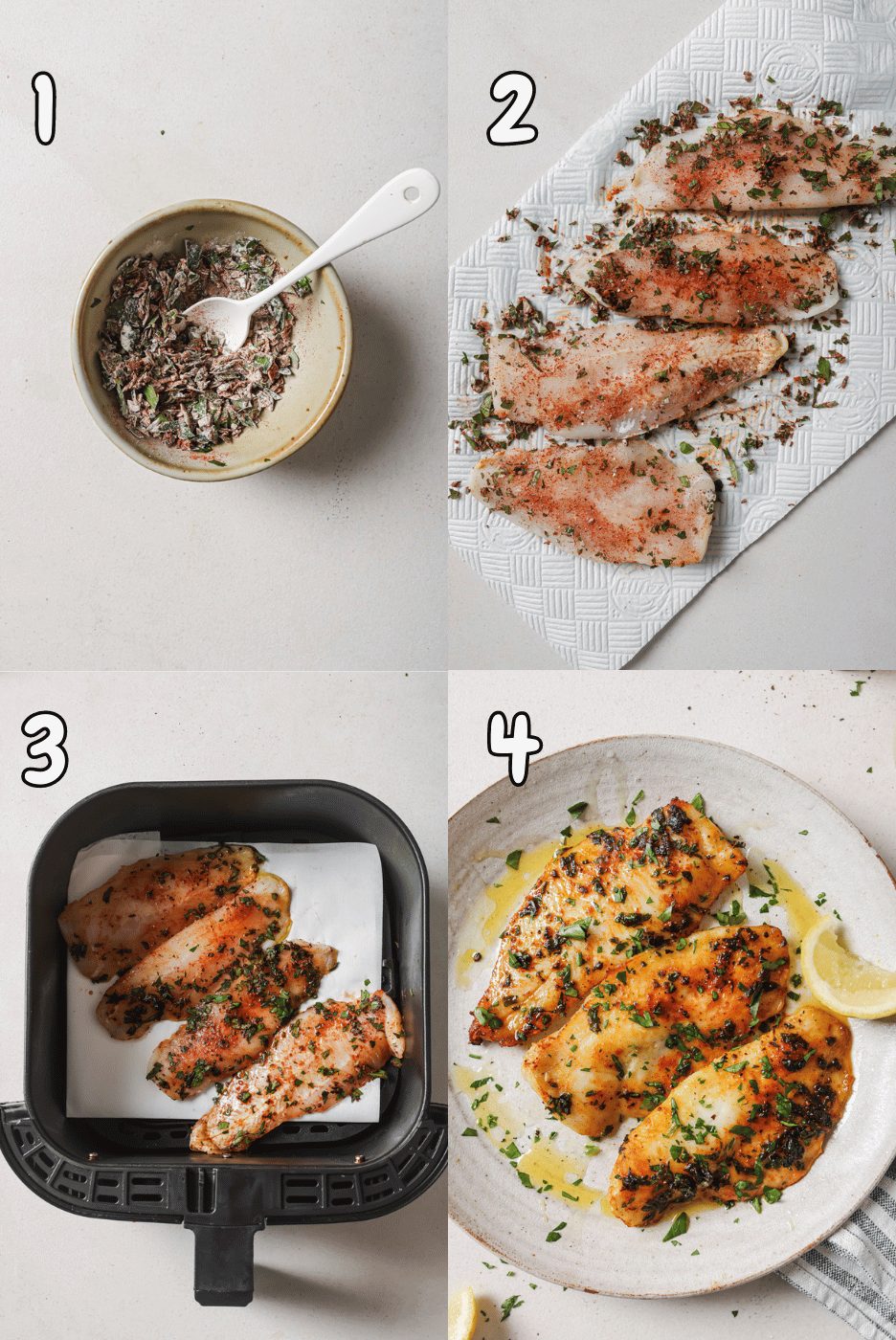 steps for how to make air fryer tilapia