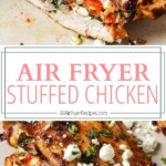 air fryer stuffed chicken breast pinterest long pin