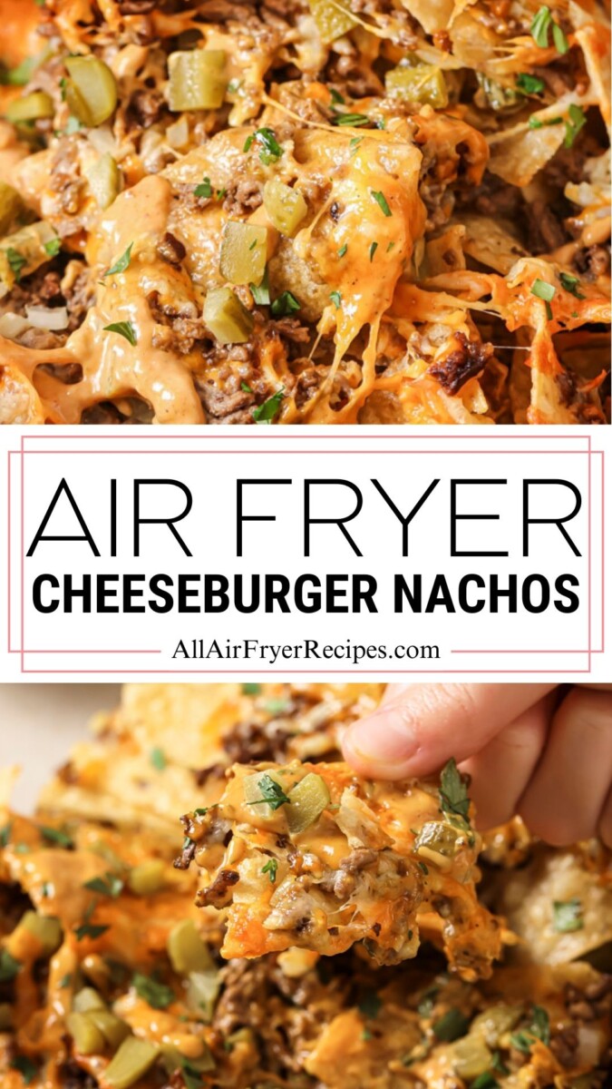 air fryer nachos pinterest long pin - new size